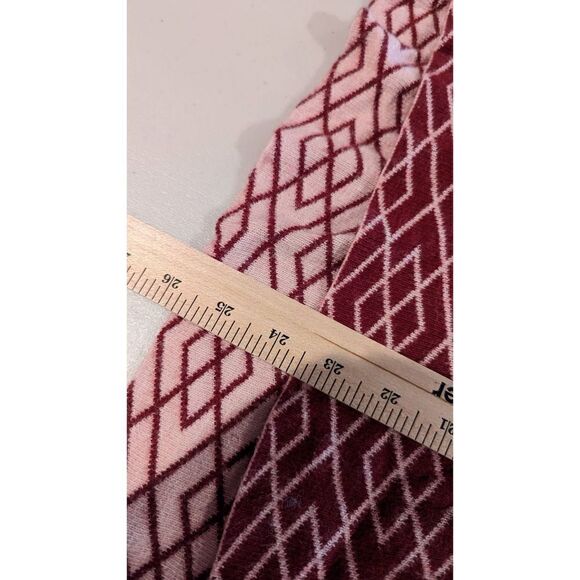 Moth Women Geometric Print Long Sleeve Cowl Collar Sweater Red Size Small - Picture 8 of 13